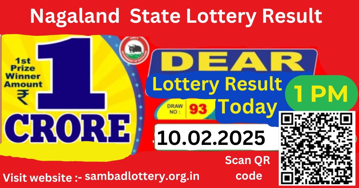 Nagaland State Lottery Sambad Result: 1:00 PM 10.02.2025