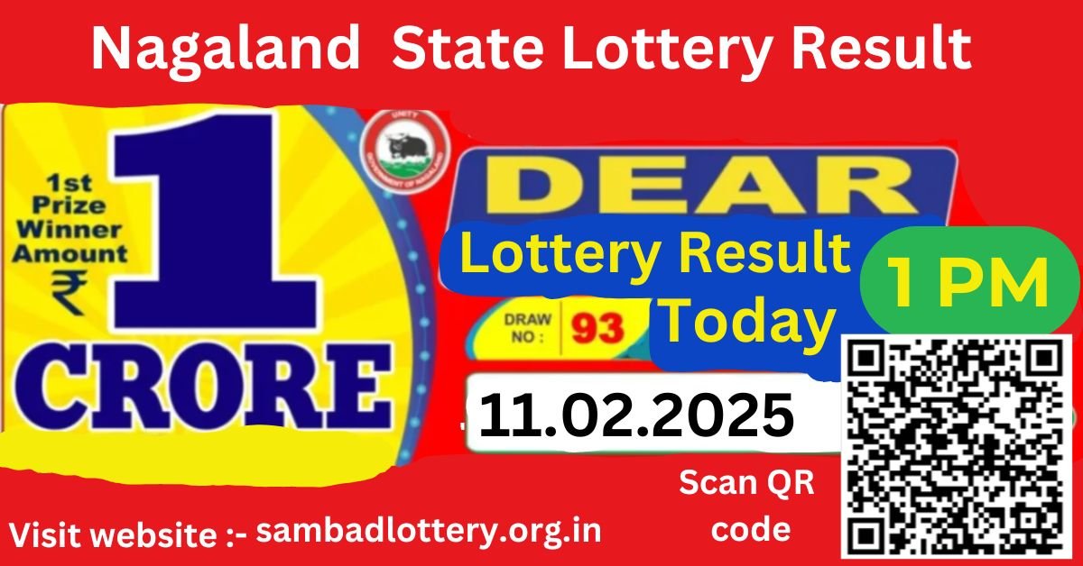 Nagaland State Lottery Sambad Result: 1:00 PM 11.02.2025